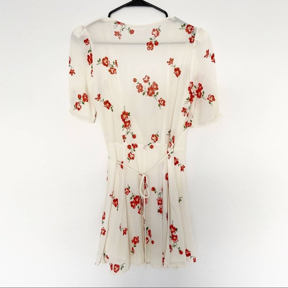 Last Chance REFORMATION Lucky Floral Dress White Size Small - Picture 4 of 8